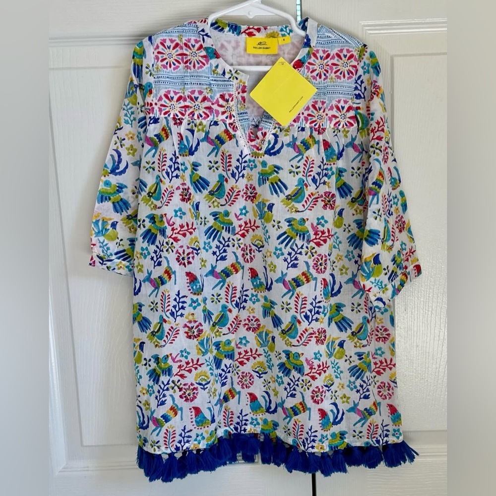 NWT Roller Rabbit tunic coverup size 6